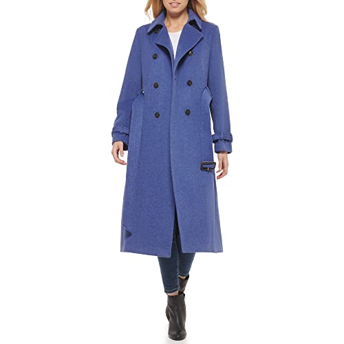 Women's Flared Trench Slick Wool Coat