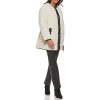 Women's Midlength Sherpa Coat with Reversible Wear