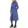 Women's Flared Trench Slick Wool Coat