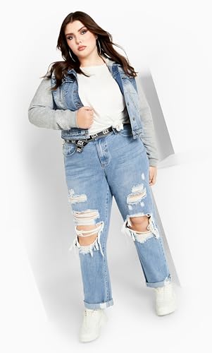 CCX Women's Plus Size Jacket - Denim Street