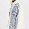 womens Luxury Clothing Sherpa Jacket, Comfortable & Stylish Coat
