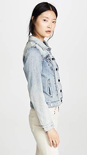 womens Black Hooded Denim Jacket, Comfortable & Stylish Coat