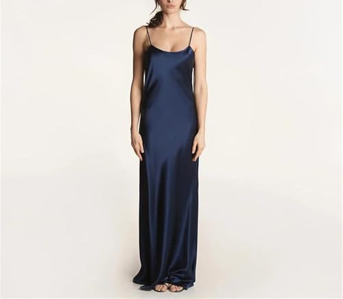 Women's Mulberry Silk Maxi - Luxurious Long Summer Evening Gown