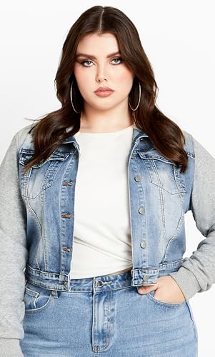 CCX Women's Plus Size Jacket - Denim Street