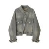 Women’s Denim Jacket Retro Short Autumn Casual Jean Coat for Women