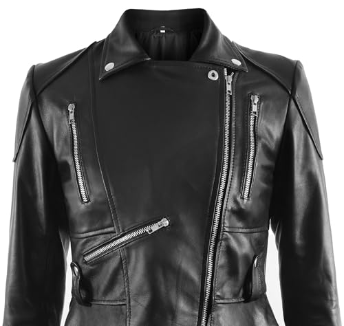 Peplum Jacket for Women - Real Women Leather Jacket - Peplum Leather Jacket for Women