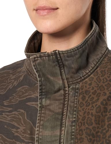 Women's Patchwork Camo Cropped Jacket