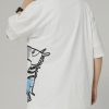 Graphic Tees Y2k Cartoon Dinosaur Printed Summer Short Sleeve Streetwear Cotton Shirts Casual Harajuku Tops