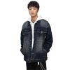 Vintage street denim jacket for men and women, loose American denim top for men
