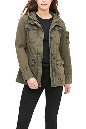 Women's Lightweight Cotton Military Jacket (Standard & Plus Sizes)