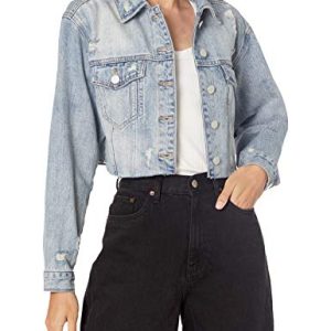 womens Luxury Clothing Denim Trucker Jacket