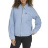 Women's Zip Up Utility Jacket with Collar