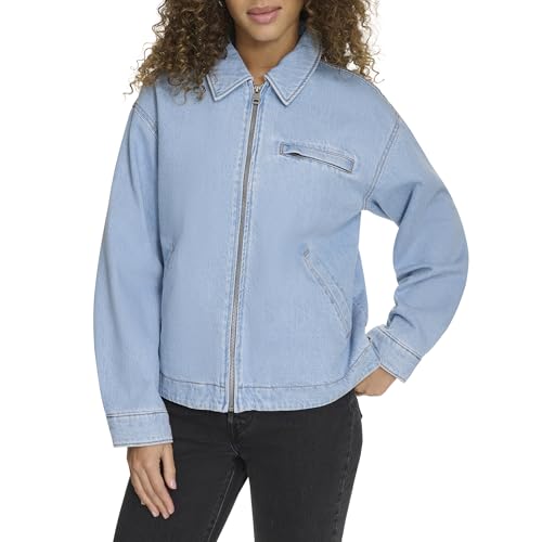 Women's Zip Up Utility Jacket with Collar