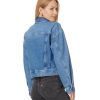 Women's Clean Crop Oversized Jeans Jacket in Grenhart Wash