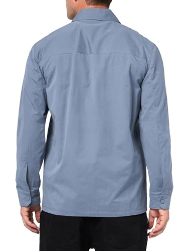 Men's Delman Sueded Nylon Shirt Jacket
