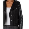 Women's Denim Hybrid Moto Jacket