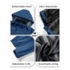Men's Outdoor Breathable Waterproof Jackets Spring Lining Lightweight Hiking Camping Fishing Coats