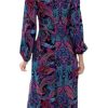 Que Linda Maxi Dress, Relaxed Fit, Deep V-Neck, Flowy Long Sleeves with Elastic Wrists, Flowy Long Dress