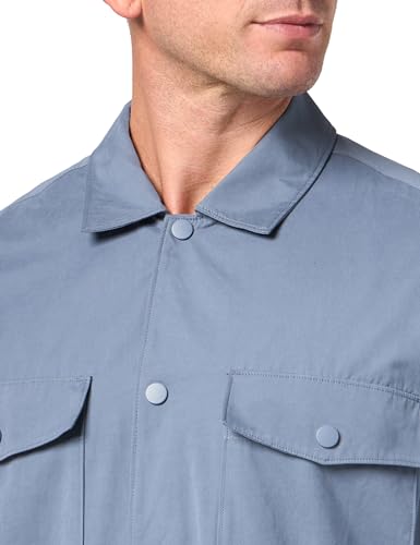 Men's Delman Sueded Nylon Shirt Jacket