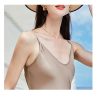 Women's Silkworm Silk Halter Dress - Simple Midi Khaki