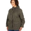 Women's Lightweight Cotton Military Jacket (Standard & Plus Sizes)