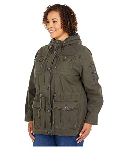 Women's Lightweight Cotton Military Jacket (Standard & Plus Sizes)