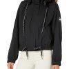 Women's Cinch Waist Wind Breaker Jacket
