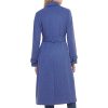 Women's Flared Trench Slick Wool Coat