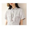 Women's Linen Sundress - Youth Loose Plus Size White