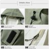 Men Women Lightweight Outdoor Raincoat Windproof Waterproof Outerwear Windbreaker Hood Jacket