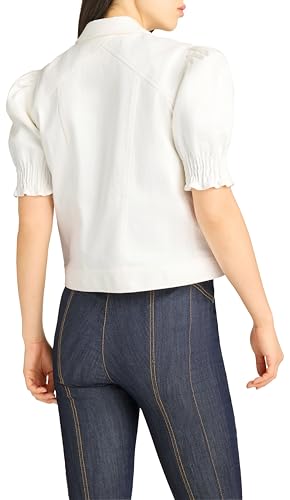 Women's White Denim Roselyn Jacket