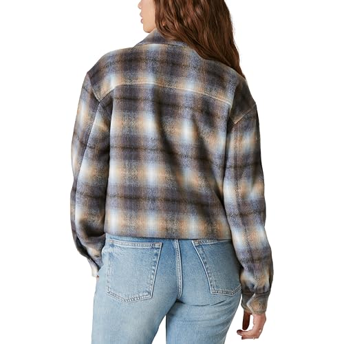 Women's Cropped Plaid Jacket