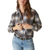 Women's Cropped Plaid Jacket