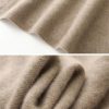 Women's Merino Wool Knit Dress - Winter Pullover Midi Orange Comfort Shift