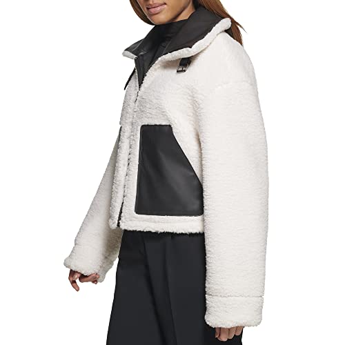Women's Shorty Reversible Sherpa Faux Leather Jacket