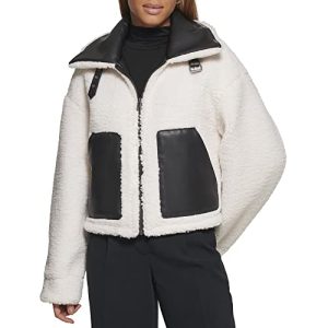 Women's Shorty Reversible Sherpa Faux Leather Jacket