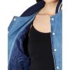 womens Women's Denim and Canvas Bomber Jacket