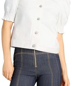Women's White Denim Roselyn Jacket