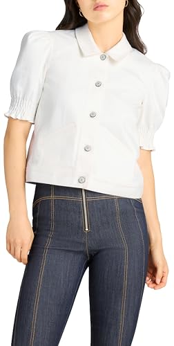 Women's White Denim Roselyn Jacket