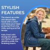 Women’s Flannel Lined Denim Jacket | Detachable Hood | Zip Front and Side Pockets | 100% Cotton