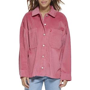 Women's Bull Twill Cotton Shirt Shacket (Standard & Plus Sizes)