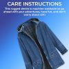 Women’s Flannel Lined Denim Jacket | Detachable Hood | Zip Front and Side Pockets | 100% Cotton