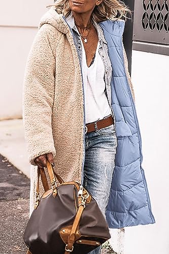 Women's 2025 Winter Fashion Clothes Oversized Shearling Fleece Long Coats Jackets