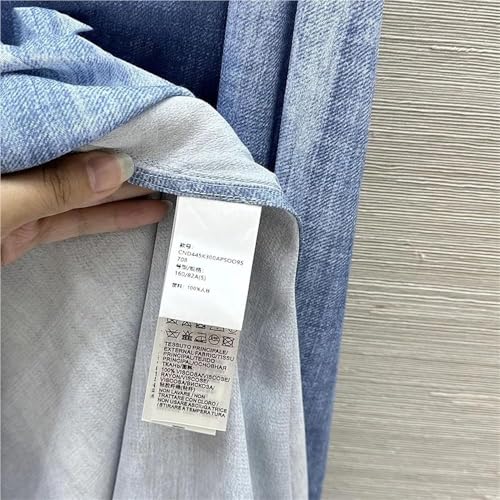 Women's Summer Embroidered Denim Spaghetti Strap Asymmetrical Long Slim Fit Casual Gown Elegant Maxi High Waist Wrap Dress