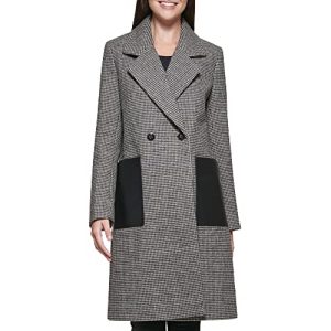 Women's Notch Collar Double Breast Patch Pocket Jacket
