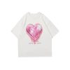 Oversized Graphic Tees Vintage Love Balloon Printed Casual Streetwear Tops Summer Cotton T Shirts Y2k Unisex