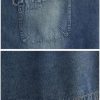 Blue Loose Womens Denim Dress Modern Casual Pullover Comfortable Long Sleeve Jean Dress