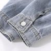 Women’s Denim Jacket Retro Short Autumn Casual Jean Coat for Women