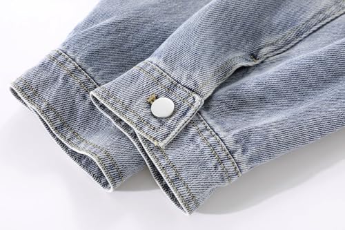 Women’s Denim Jacket Retro Short Autumn Casual Jean Coat for Women