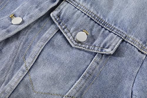 Women’s Denim Jacket Retro Short Autumn Casual Jean Coat for Women